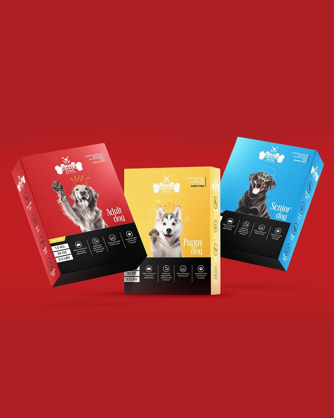 Jewels Dogs packaging and brand identity by Plexuro Digital